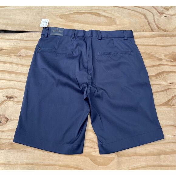 BROOKS BROTHERS Bermuda Tech Shorts Stretch Wrinkle Resistant Men's Blue SIZE 31 - Picture 4 of 10